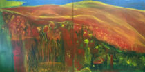 9014 - Helena D'Avila, acrílica sobre tela, 150 x 300 cm (Díptico), ass. dt. 2020