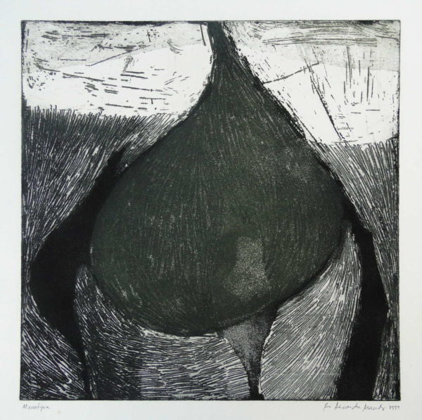 6056 - Rui Macedo, monotipia, 39 x 38 cm, ass. dt 1999