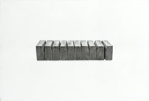 6403 - Marcos Fioravante, ''Trust Nobody'', carvão sobre papel montval, 70 x 100 cm, ass. dt. 2014