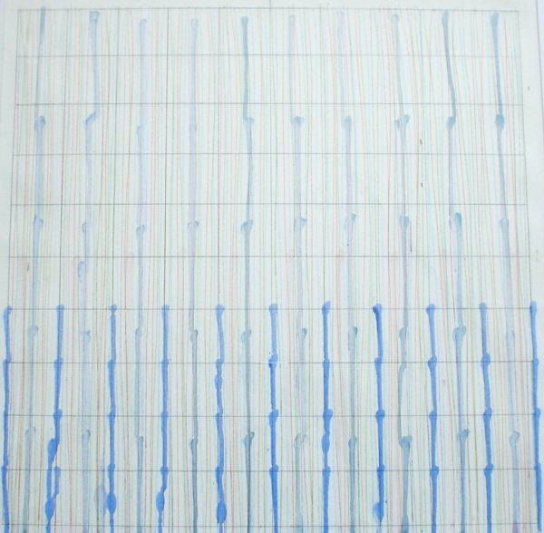 2598 - Gisela Waetge, Grafite e acrílica sobre papel, 48 x 48 cm, ass. dt. 2005