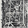 7962 - Rubens Gerchman, Elevador Social, litografia, ed. 18, 51 x 32 cm, ass. dt. 74