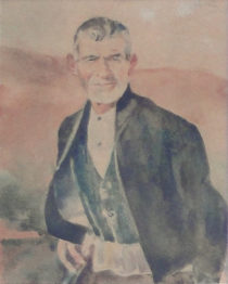 8016 - Gustav Epstein, guache sobre cartão, 21,5 x 17 cm, ass. dt. 1948