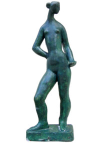8075 - Sonia Ebling, bronze, 34 x 13 x 7 cm, ass. s.dt.