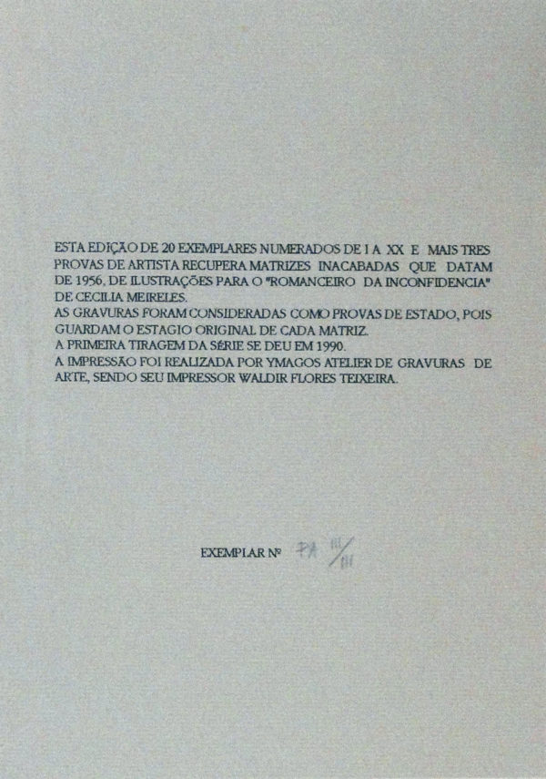 8127-2 - Renina Katz, álbum com 8 gravuras em metal, dimensões variáveis, ass. s.dt.