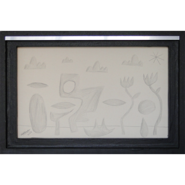 8805 - Pedro Matsuo, 42 x 62 cm, Frente - papel, aço, fita luminescente pregada sobre madeira e tela, Verso - grafite, acrílica sobre madeira e tela, ass. dt. 2024