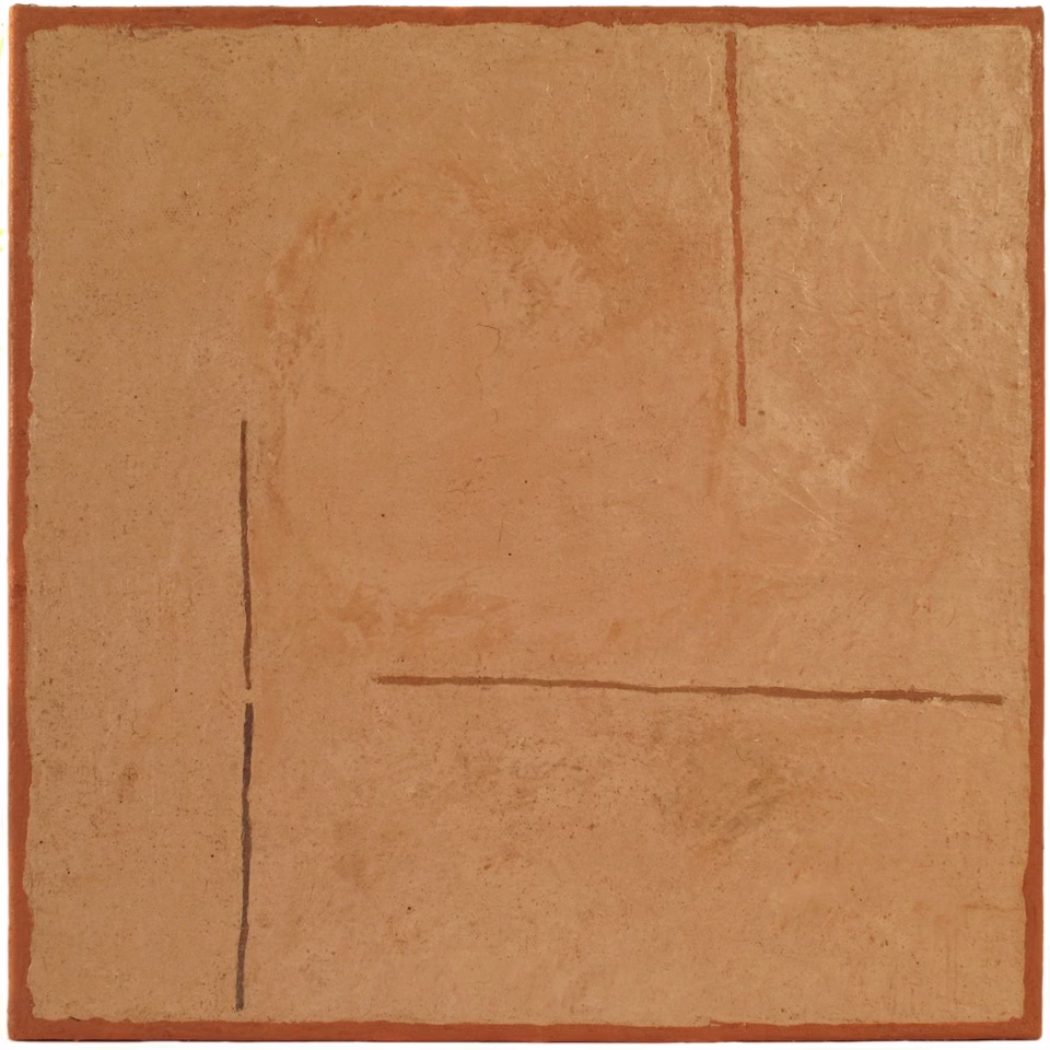4616 - Nick Rands, terra aglutinada sobre tela 30 x 30 cm, ass. dt. 2012