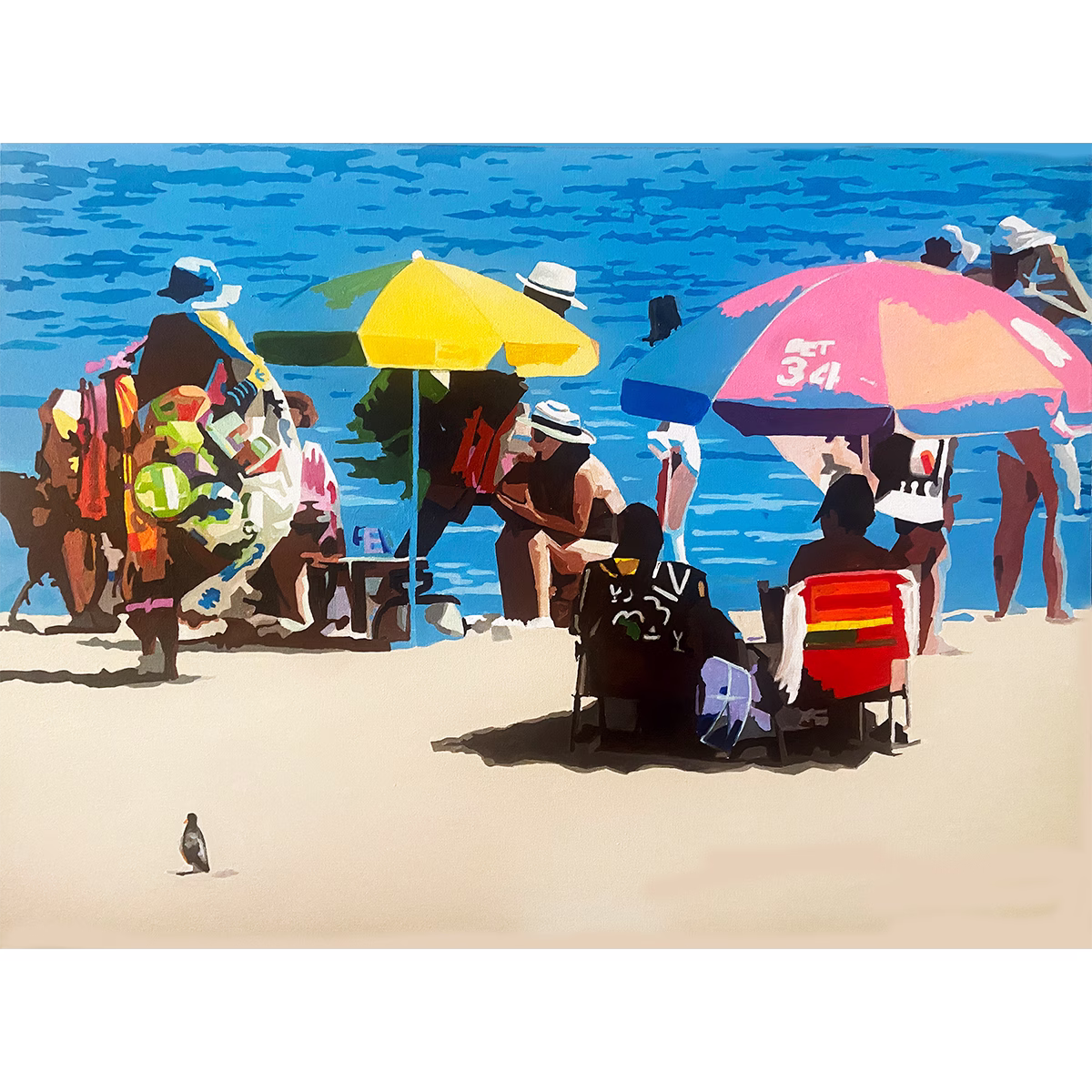 9424 - Ivan Pinheiro Machado, Opus XII, óleo sobre tela, 55 x 75 cm, ass. dt. 2025