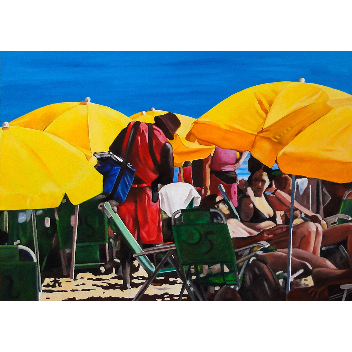 9425 - Ivan Pinheiro Machado, Opus VII, óleo sobre tela, 70 x 100 cm, ass. dt. 2025