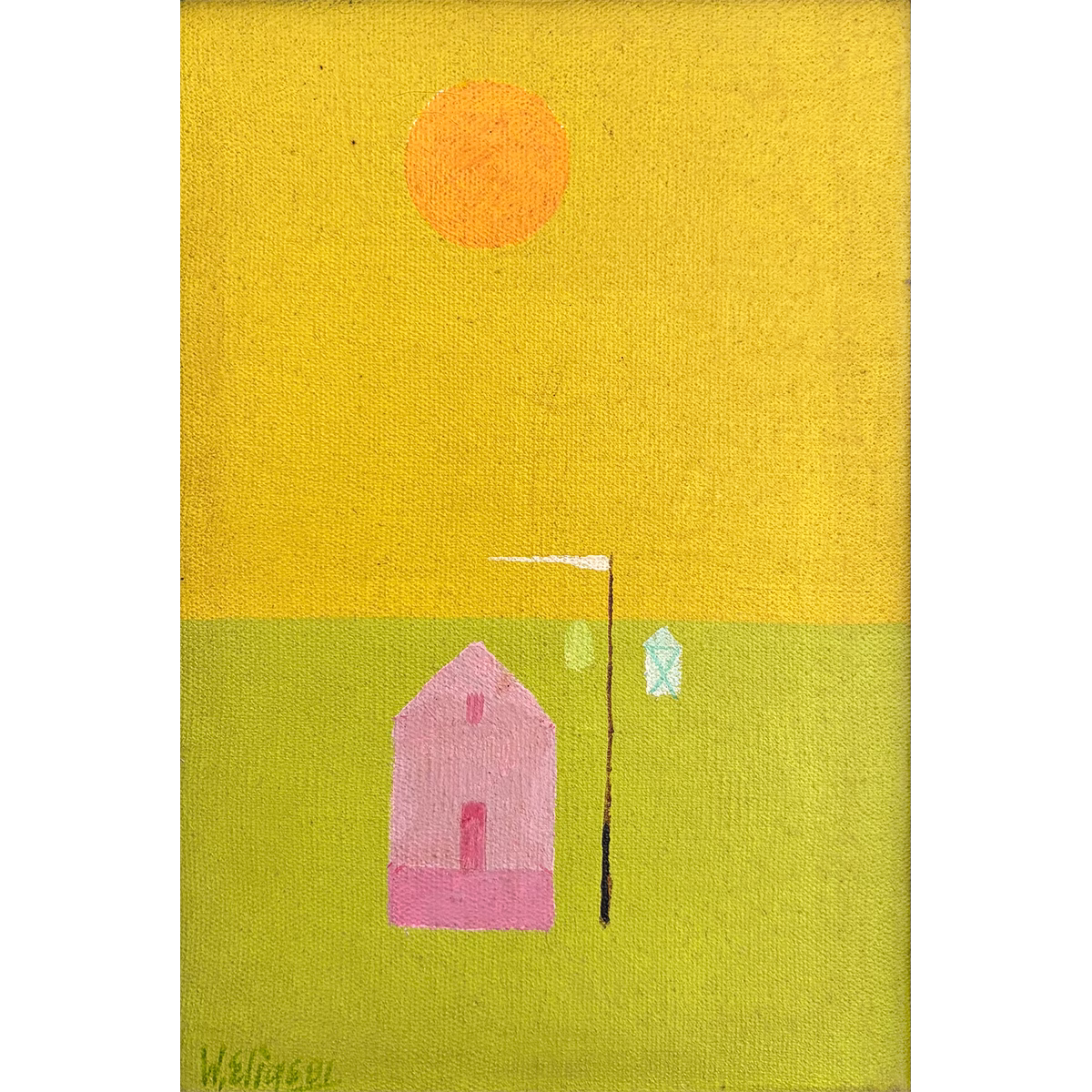 9450 - Waldeny Elias, óleo sobre tela, 24 x 16 cm, ass. dt. 81