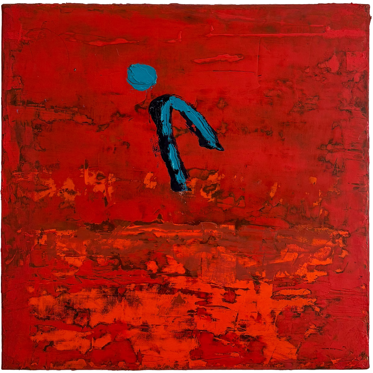 9497 - Carlos Wladimirsky, óleo e pastel oleoso sobre tela, 30 x 30 cm, ass. dt. 2026