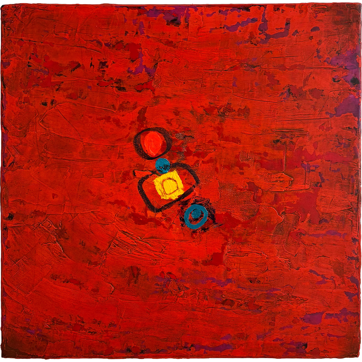 9499 - Carlos Wladimirsky, óleo e pastel oleoso sobre tela, 28 x 28 cm, ass. dt. 2026